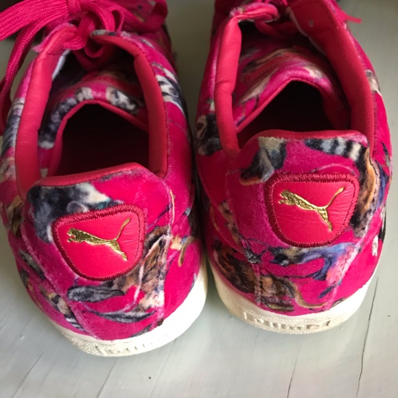 Puma House of Hackney pink velvet sneakers - Picture 3 of 8